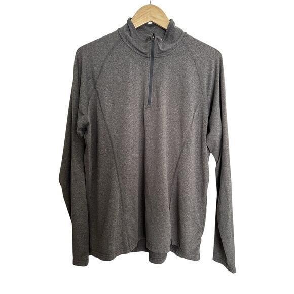 REI 2XL Grey Lightweight Pullover Fleece Zip Active Skiing Hiking Outdoor XXL - Picture 1 of 8